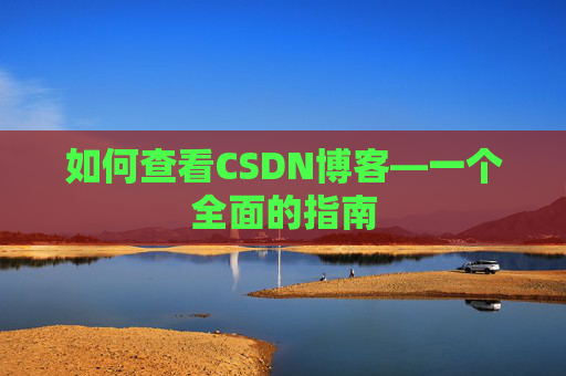 如何查看CSDN博客—一个全面的指南